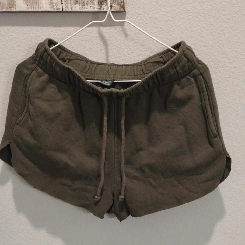 Wild Fable Green Athletic Shorts Elastic Waist